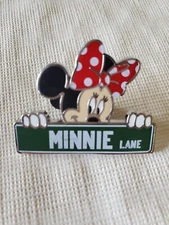 Minnie Mouse Lane Street Sign Collection Individual Disney Park Trading Pin