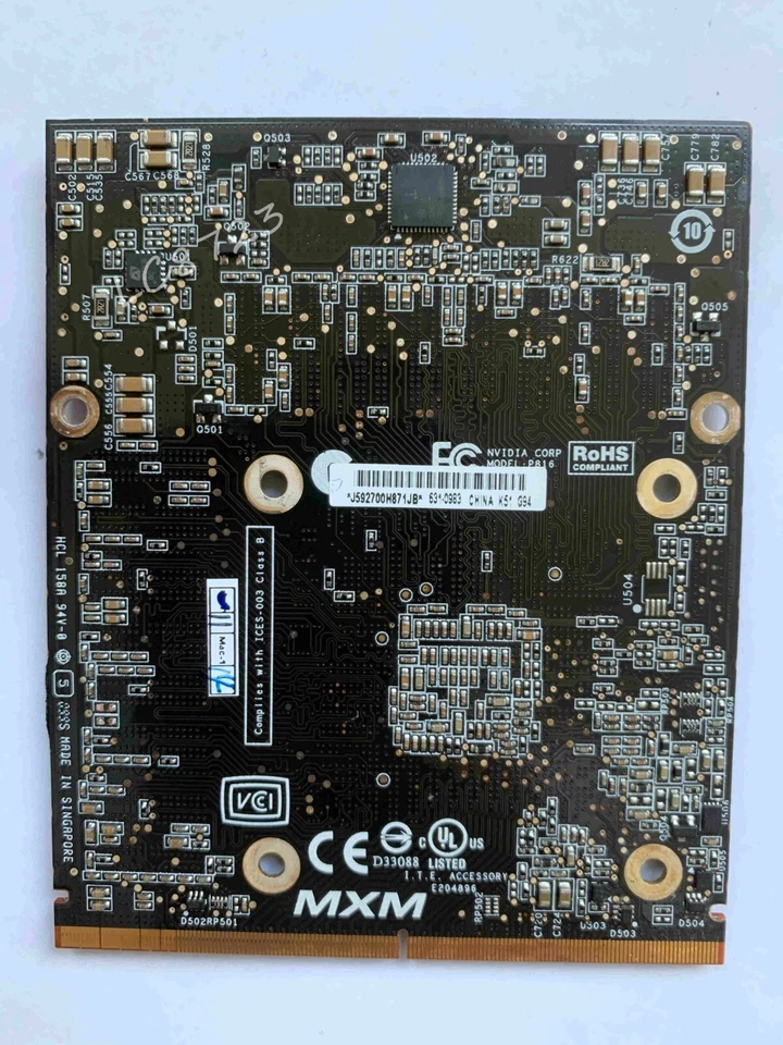 Apple iMac 24" Video Card NVIDIA GeForce GT 130 w/ 512MB GDDR3 2009 661-4990 - Image 2 of 2