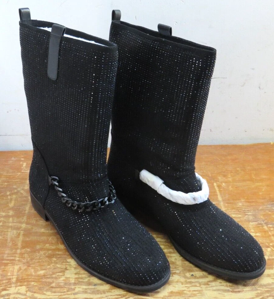Bota de cadena Midnight Velvet Bling/negra/talla: 12M Foto 2 de 4