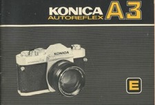 Konica Autoreflex A3 Instruction Manual English