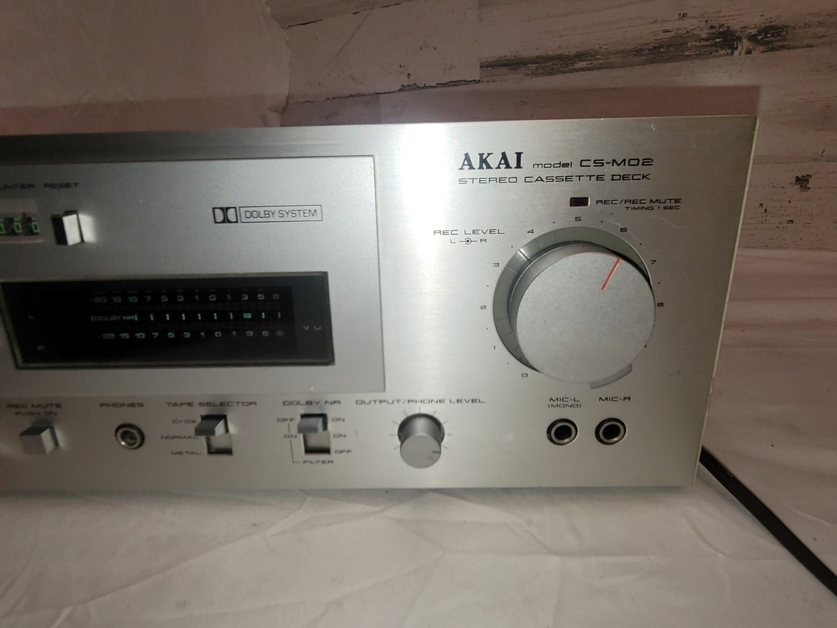 Vintage AKAI CS-M02 Stereo Cassette Deck | eBay