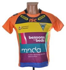 RUGBY LEAGUE WARRINGTON WOLVES SHIRT ISC SIZE M BOYS