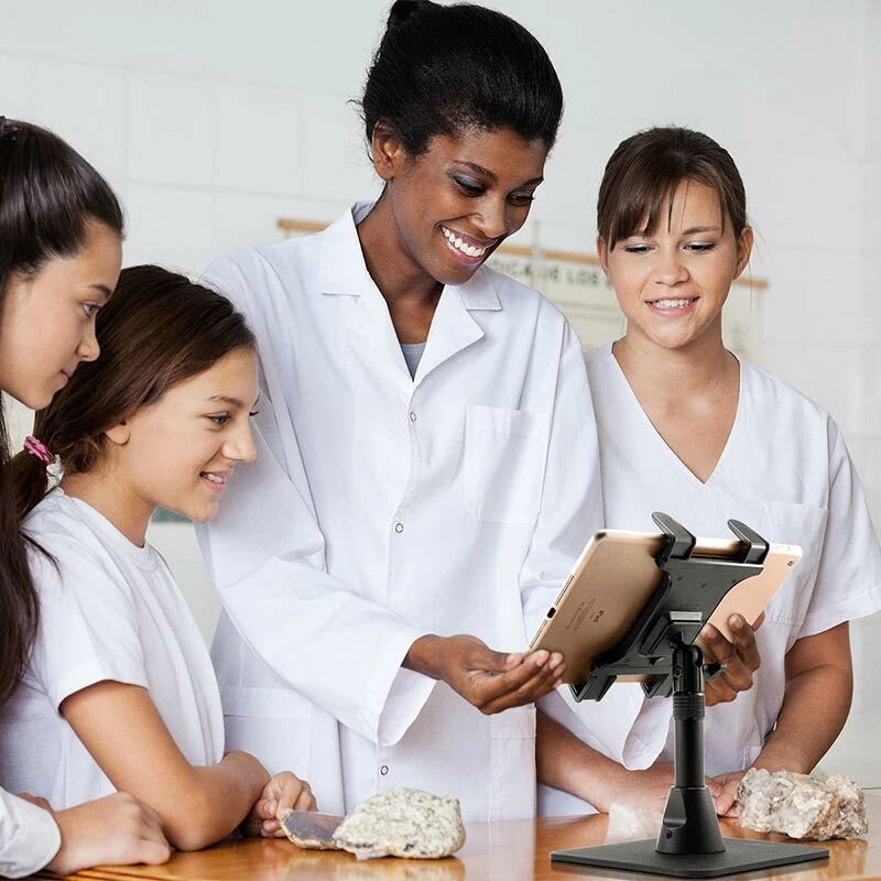 Portable Countertop Home Office Desk Table Holder Stand for Apple Samsung Tablet - Image 4 of 4