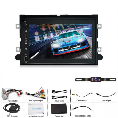 For 2006 2007-2009 Ford Fusion Apple Carplay Radio Android 13 GPS NAVI + Camera - Picture 23 of 23