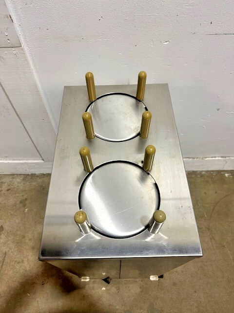 "TABLEWARE 2CP-MC-7"  7" PLATE DUAL HOLDER DISPENSER CARRIER CART ON CASTERS