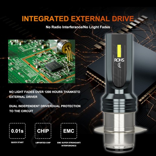 Bombilla de faro LED HID H6 de alta potencia para Honda TRX 450R 2005-2006-2007-2008-2009 - Imagen 11 de 13