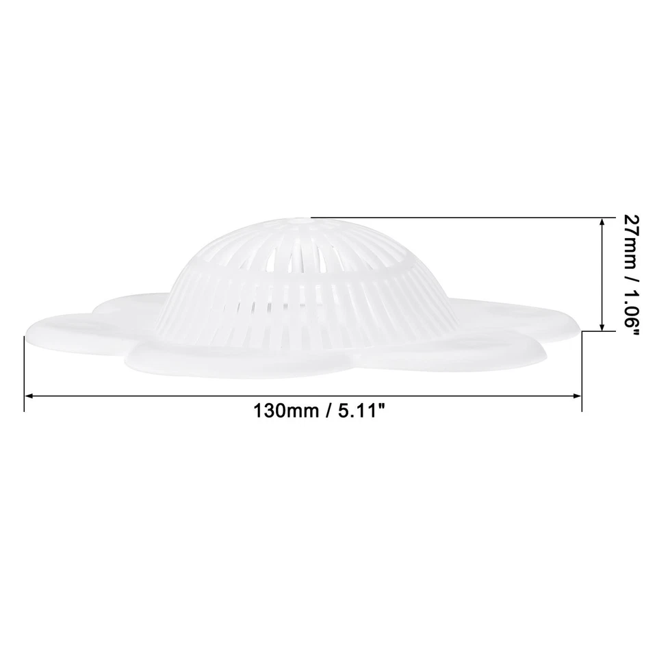 Cocina Fregadero Colador, Silicona Fregadero Tapón Desagüe Tamiz Blanco 2 Piezas - Imagen 2 de 4