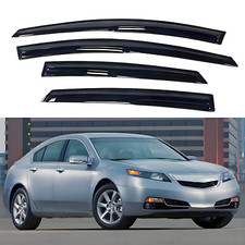 For 2009-2014 Acura Tl Jdm Mugen Style Window Visor Vent Rain Guards Deflectors