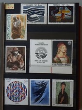 timbres français : 1980 YT n° 2074, 2075, 2090, 2107 à 2110, 2113 NEUF **