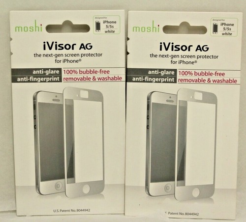 Apple iPhone 5, 5s, or 5c Screen Protector by Moshi iVisor AG Black or White - Picture 8 of 9