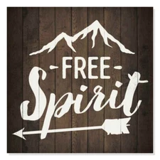 Free Spirit Inpiration Camping Rustic Looking Wood Sign Wall B3-12120061016