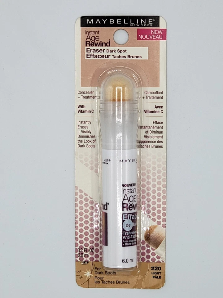 NEW Maybelline Instant Age Rewind Eraser Dark Spot Concealer 220 Light Pale - Image 1 of 1