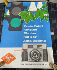 Reklameplakat Agfa Optima 50/60er Jahre ca. 59 x 42cm