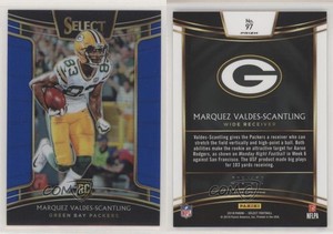 2018 Panini Select Concourse Blue Prizm /175 Marquez Valdes-Scantling Rookie RC