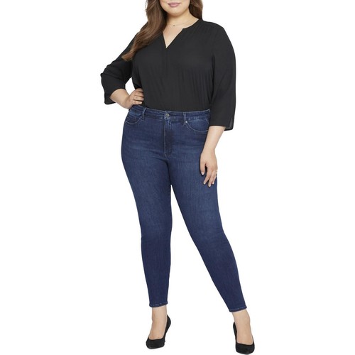 NYDJ Women's Ami Low Rise Dark Wash Skinny Jeans – Comfort Stretch Denim - View #9