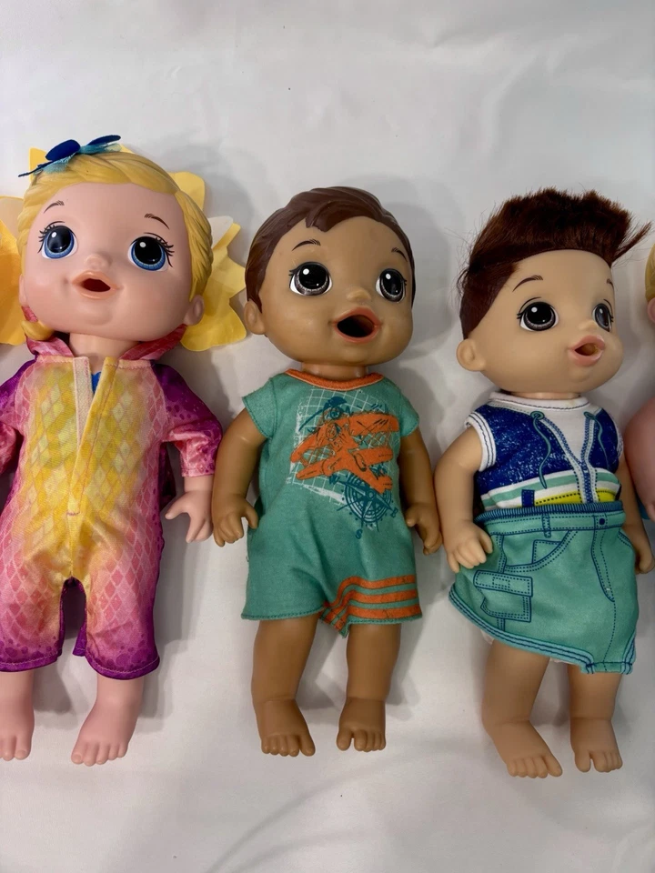 RARO Baby Alive Dulce Cucharada NIÑO Muñeca Pelo Morena Y Otros Bebés! Paquete 4 Foto 3 de 4