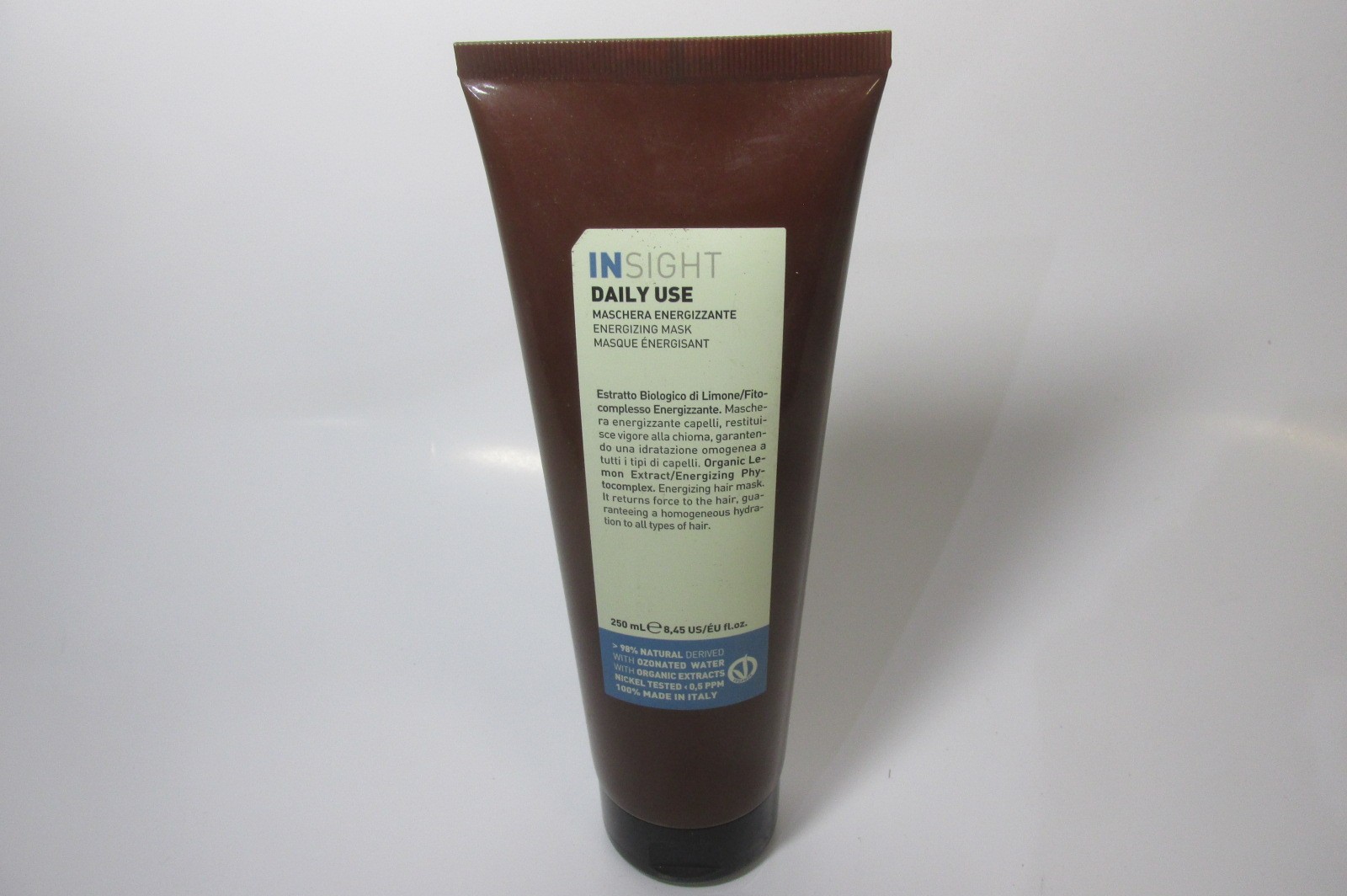 Insight Daily Use Energizing Mask 250ml. Contains Lemon extract. Hair product