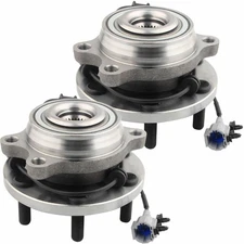 Pair For Nissan Frontier Pathfinder Equator 4WD Front Wheel Bearing Hub IN A15