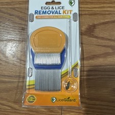 LiceGuard EGG  LICE REMOVAL KIT / 2-COMBS for All Hair Types HD Stainless Steel