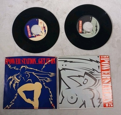 THE POWER STATION 45 RPM 7  Vinyl Record Lot Of 2 Records Some Like It Hot