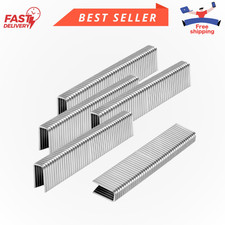 304 Stainless Steel 18GA Narrow Crown Staples, 1000 Pieces for DIY Projects