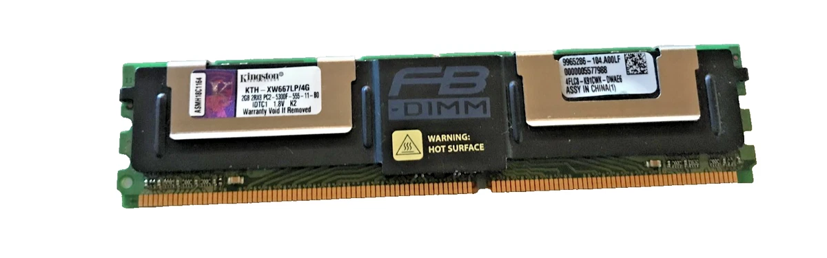 PC2-5300 DDR2-667 4 GB DDR2 SDRAM Computer Memory (RAM) for sale