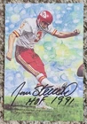 Jan Stenerud Signed Autographed NFL HOF Goal Line Art Card GLAC CHIEFS