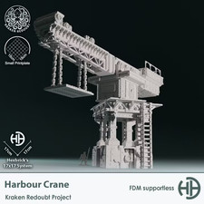 Kraken Redoubt Crane  Wargame Terrain  1 Multi-Piece  FDM printed
