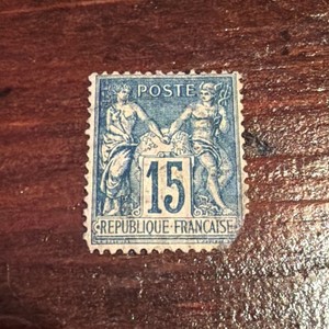 Stamps France Scott 15 cents used nice color 