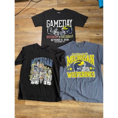 Michigan Wolverines Gameday Graphic T-Shirts Bundle Champion Rutgers 3pk Mens