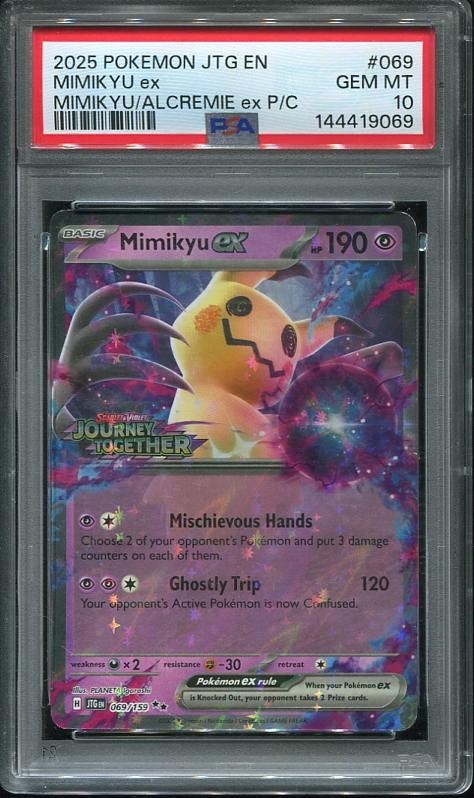 Mimikyu EX PSA 10 Pokémon Journey Together 69/159 DOUBLE RARE