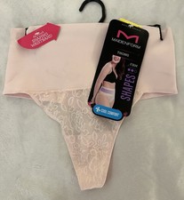 Maidenform Thong Firm Tummy Shaping Pantie No-Pinch Cooling Underwear Womens L