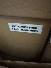 DVD EMPTY CASES 103 Units 2 Disc Black Like N