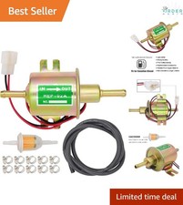 Universal Electric Fuel Pump Kit 12v Low Pressure 3-6 Psi With Fuel Line Filters