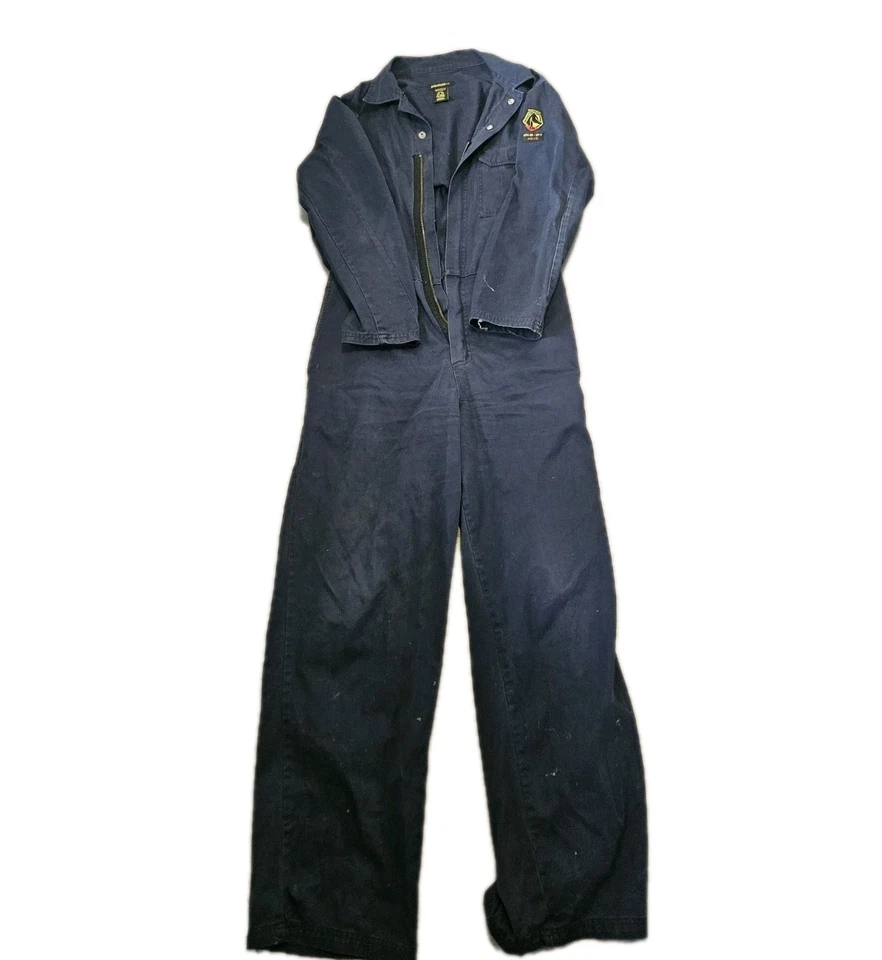 Mono de rendimiento Stallion FR negro antiguo NFPA 70E / ARC2 para hombre talla M azul Foto 3 de 4