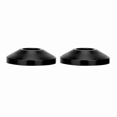_Black 1 Pair CNC Aluminum Alloy Motorcycle Handlebar Handle Bar End Cap
