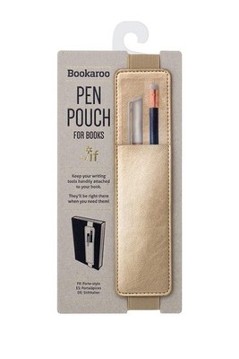 Bookaroo Pen Pouch Gold Gold 2 Piece Set