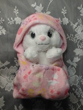 Disney Babies Marie plush toy from The Aristocats, character wrapped In Blanket