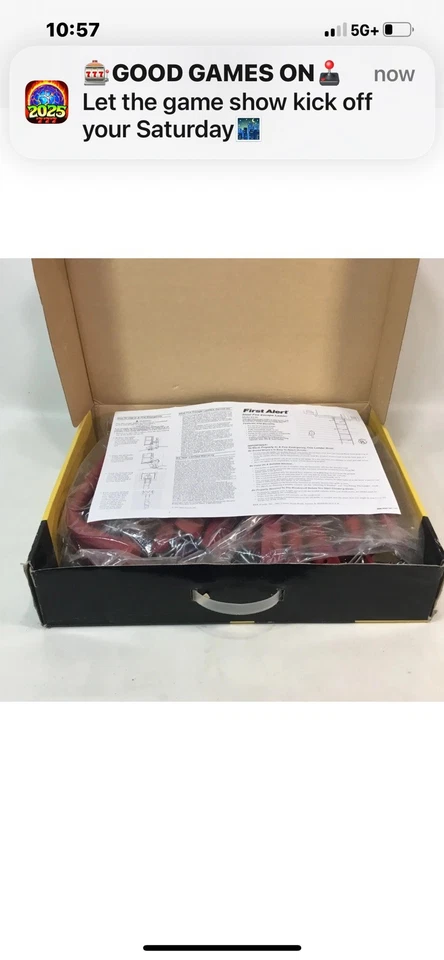 First Alert EL50 2 Story 15 Foot Fire Escape Ladder Steel Slip Resistant 375 # - Image 3 of 3