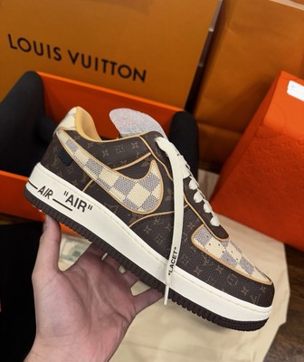 Nike x Louis Vuitton Sothebys “Air Force 1” & Pilot Case Size 8.5