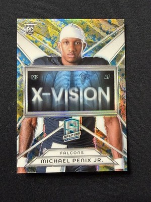 2024 Spectra X-Vision Michael Penix Jr. Neon Splatter /8 - [small mark]