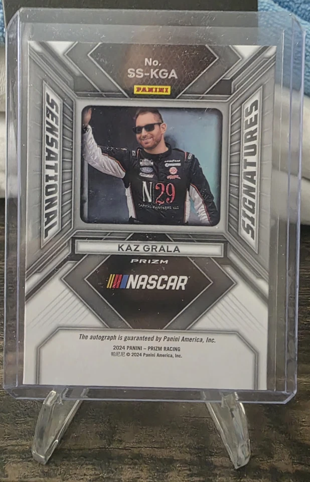 2024 Panini Prizm - Sensational Signatures Kaz Grala #SS-KGA Green Prizm (AU) - Image 2 of 2