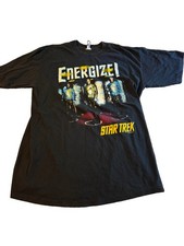 Star Trek T-Shirt Vintage 90s XL Single Stitch Energize Spock USA Made Rare