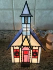 Vintage Forma Vitrum Tiffany Style Stained Glass Church Light