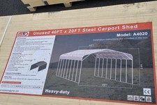 40ft X 20ft MTO Heavy Duty Metal Car Port (Free Delivery)