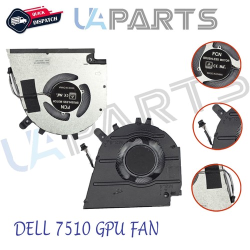 Replacement For Dell Inspiron 15 Plus 7510 16 7610 CPU & GPU Laptop Cooling Fan - Afbeelding 3 van 6