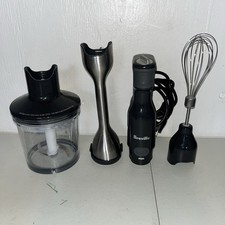 Batidora de inmersión Breville BSB510XL con agarre de control con accesorios probados funcionando