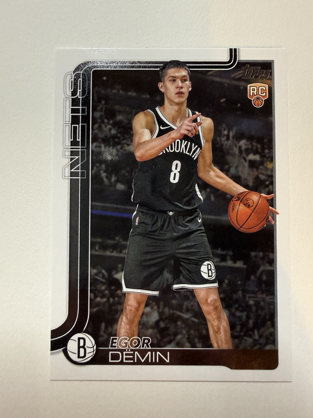 2025-26 Topps Egor Demin ROOKIE #208 Brooklyn Nets RC Basketball Base Card