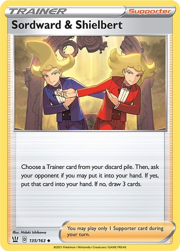 Pokemon Sordward & Shielbert [SWSH05: Battle Styles - 135/163] LP Uncommon
