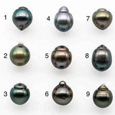 12-13mm Tahitian Pearl Teardrop Loose Undrilled with Natural Color and High Lus